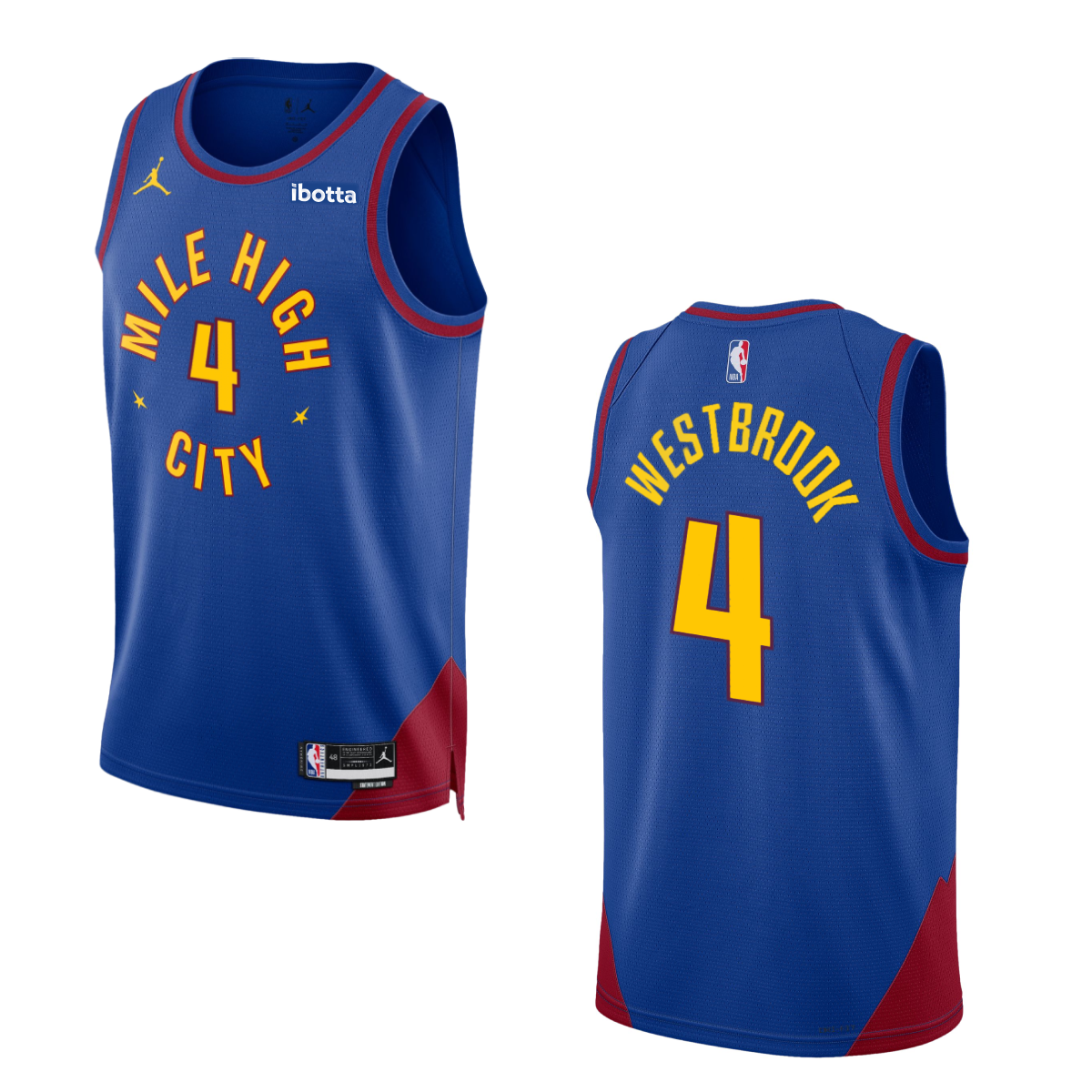 Denver Nuggets 4 Russell Westbrook Statement Swingman Jersey