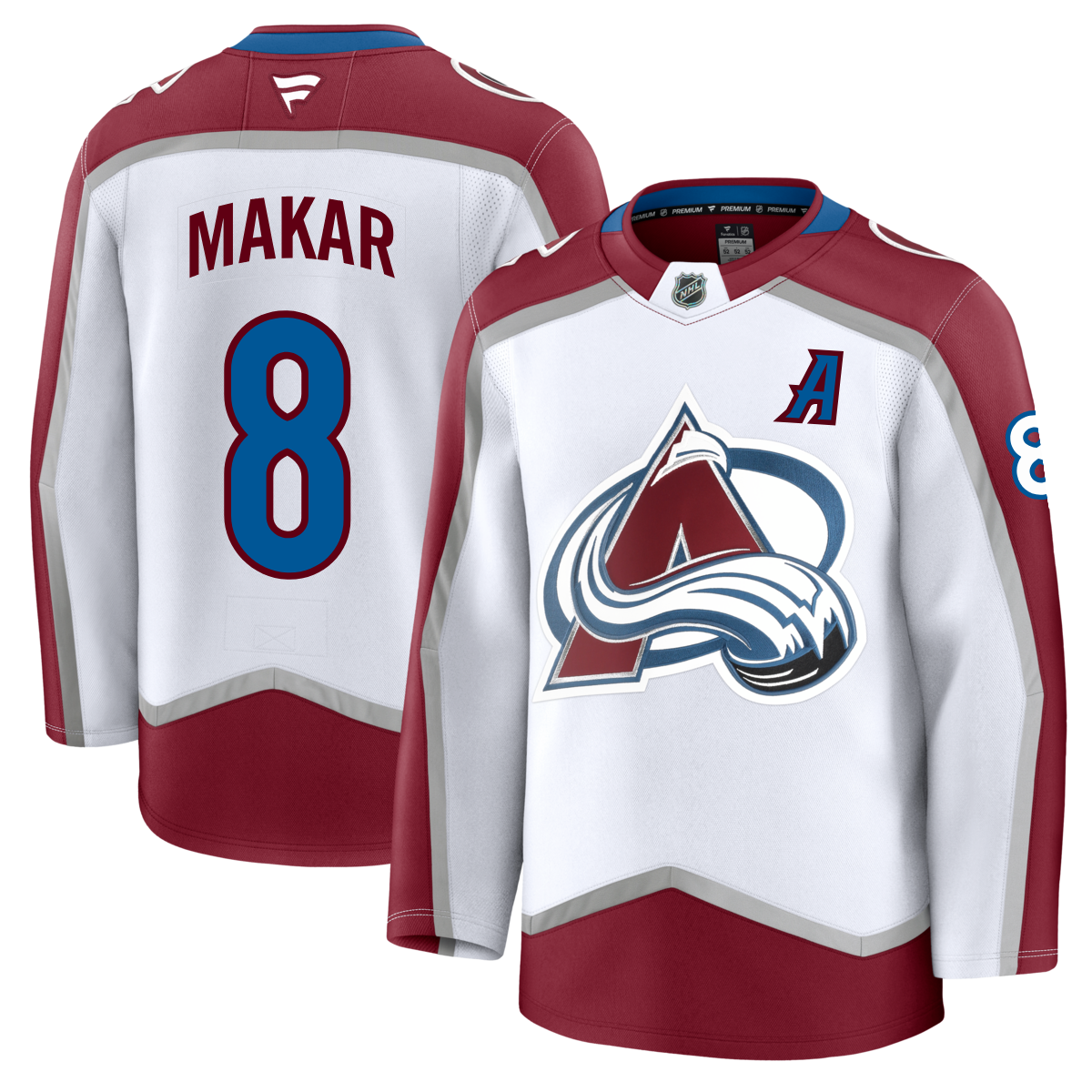 8 Cale Makar A 2024 25 Avalanche Premium Road Jersey Altitude Authentics