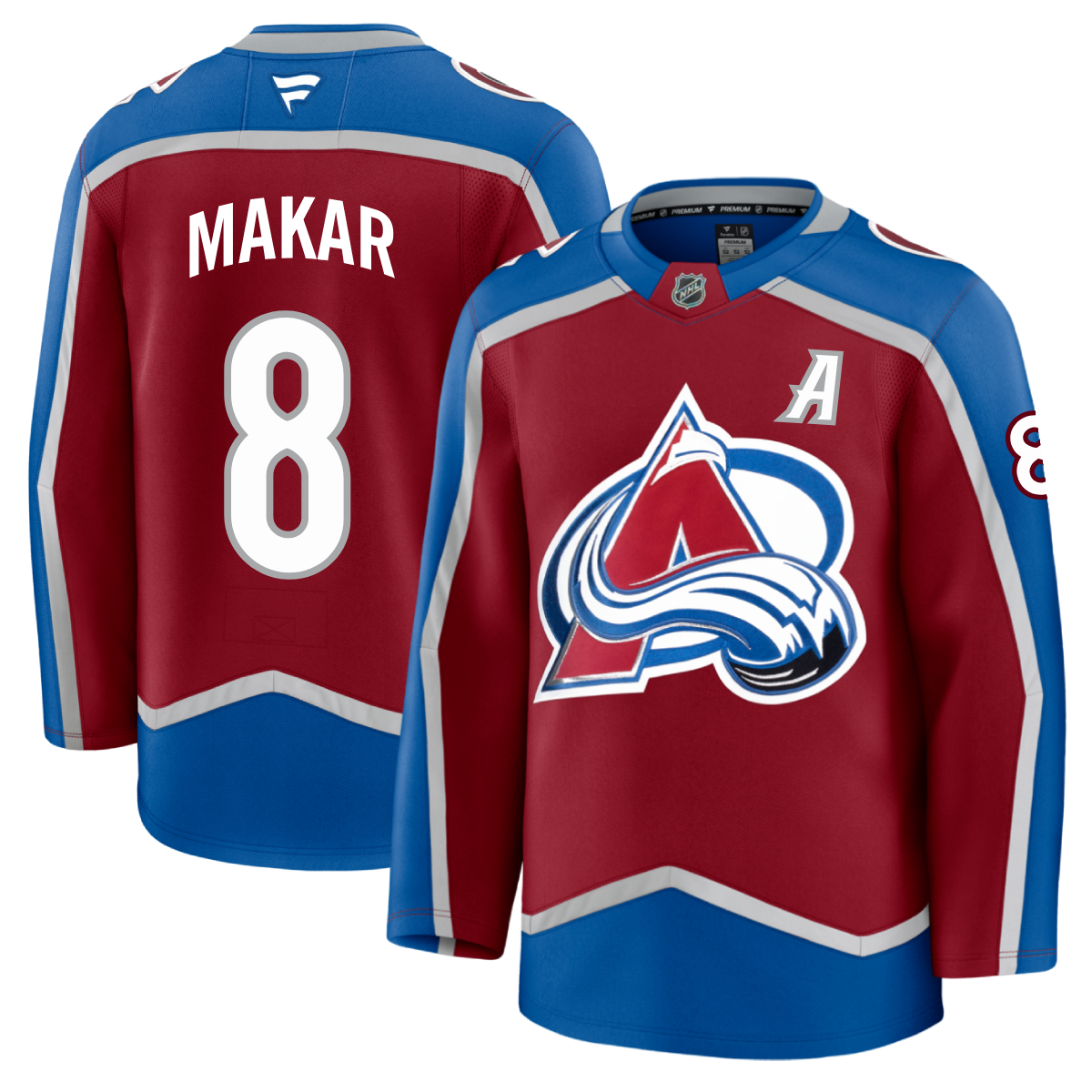 Cale Makar Colorado Avalanche Red Home Jersey #8 deals size 2XL