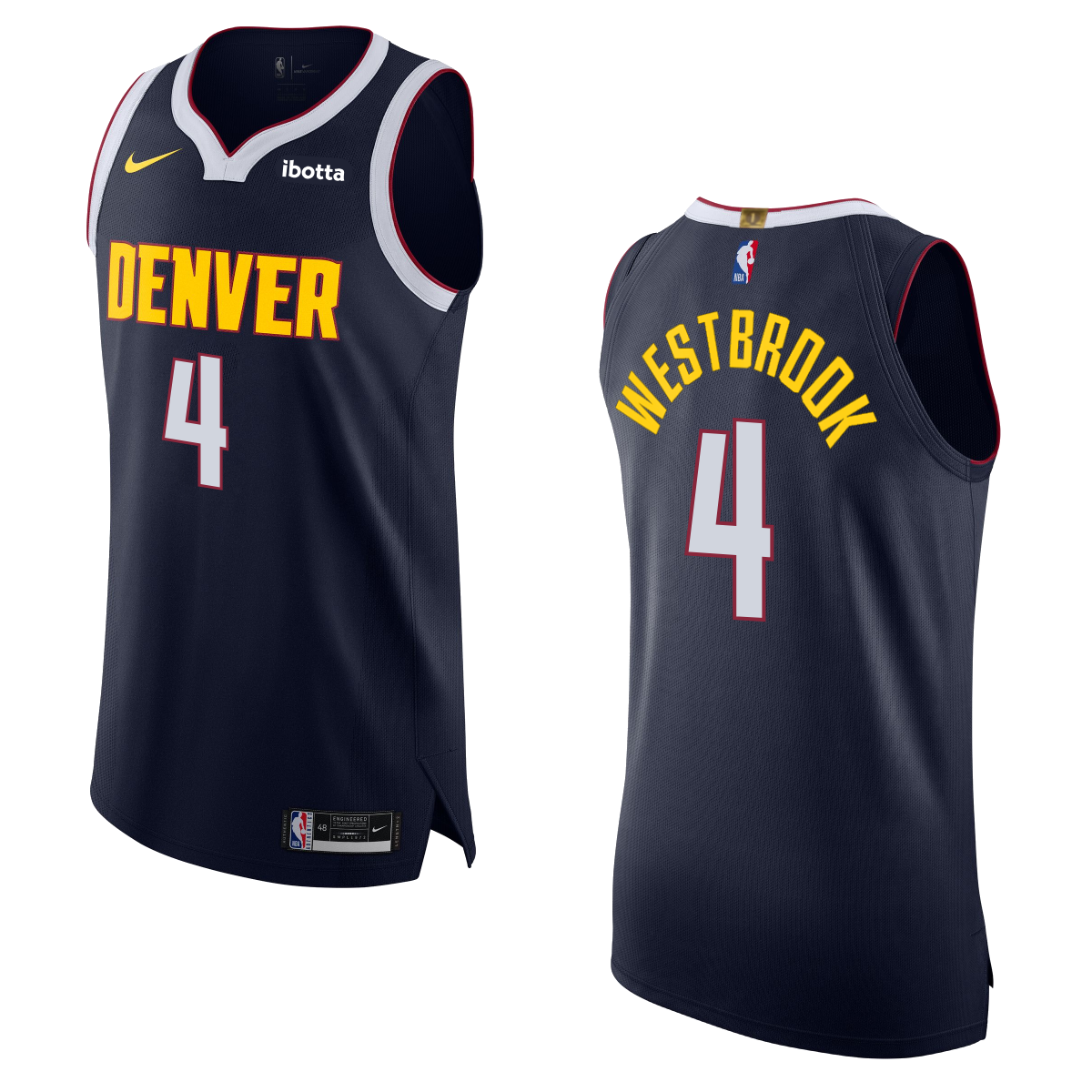 Denver Nuggets 4 Russell Westbrook Icon Authentic Jersey Altitude Authentics