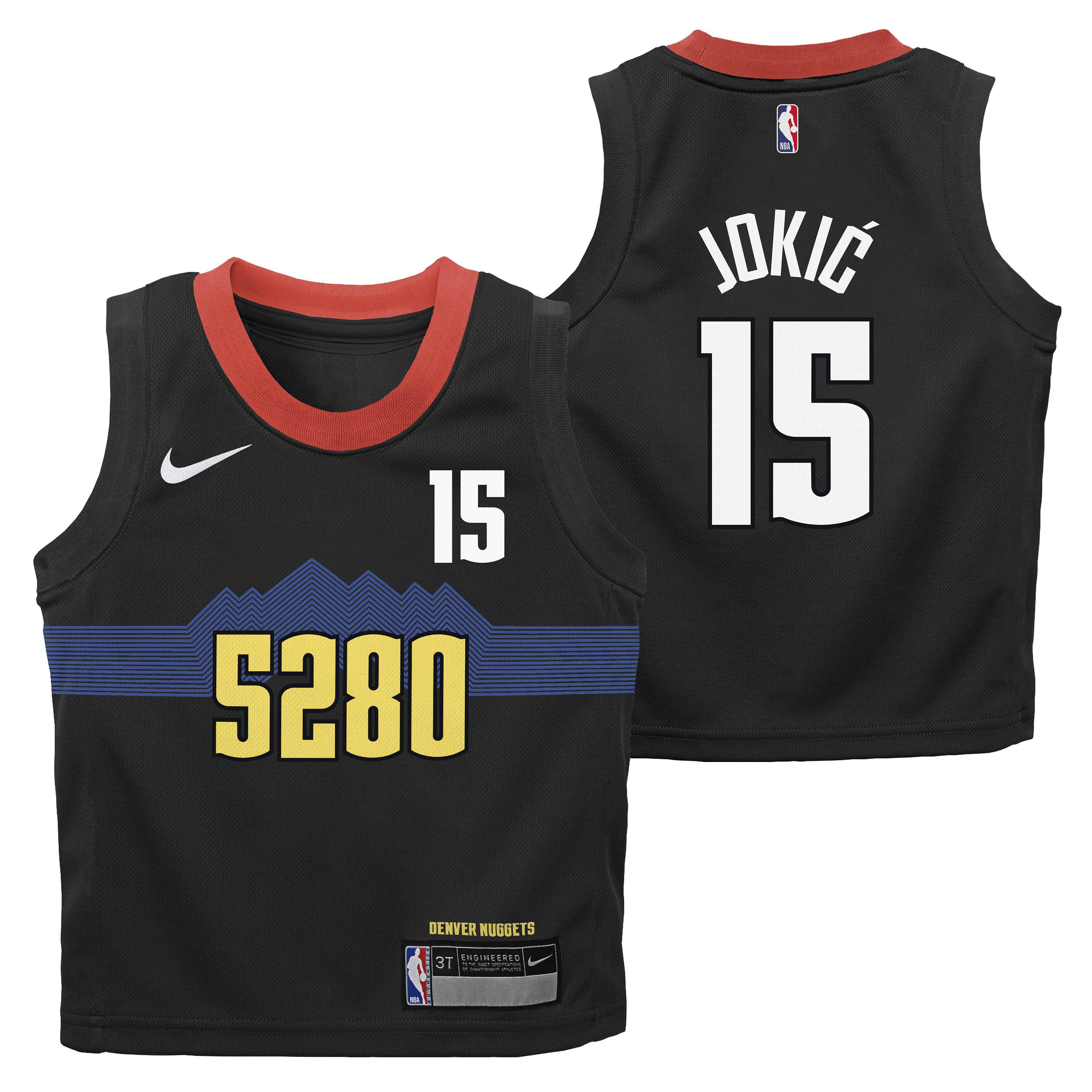 2023-24 Nuggets Child City Edition #15 Nikola Jokic Jersey