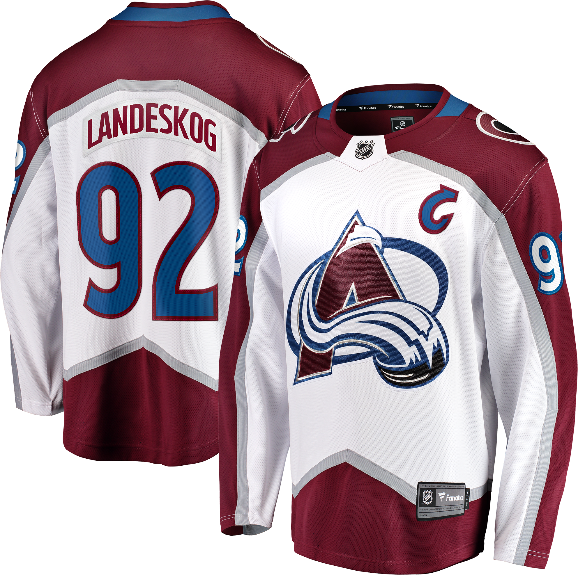 Colorado Avalanche 92 Gabriel Landeskog C Breakaway Road Jersey Altitude Authentics