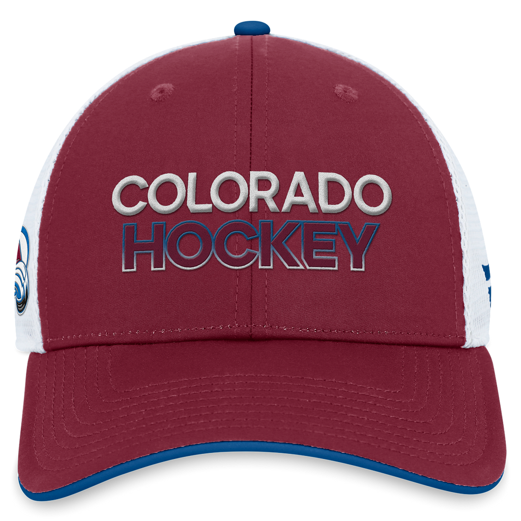 2023-24 Avalanche Pro Rink Trucker Hat - Burgundy