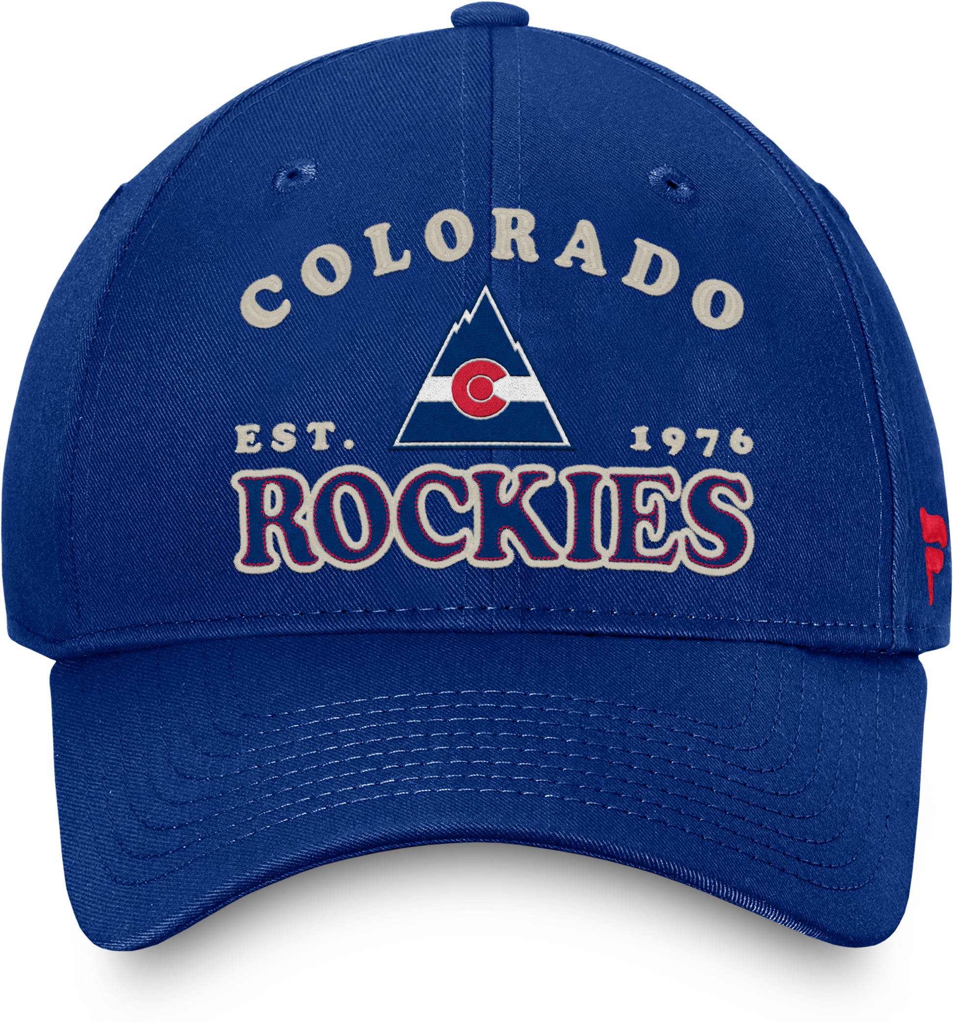 Front of Hate with White Colorado Rockies Est 1976 Lettering with CO Alternate logo in between Est and 1976