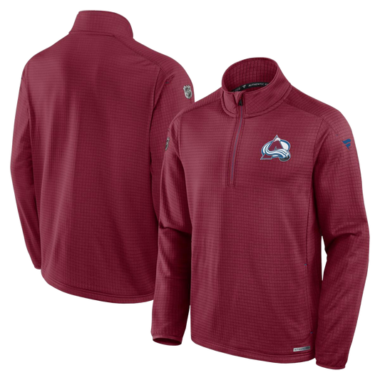 2024-25 Avalanche Authentic Pro Rink 1/4 Zip - Burgundy