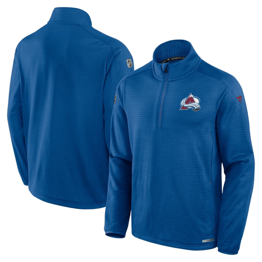 2024-25 Avalanche Authentic Pro Rink 1/4 Zip - Blue