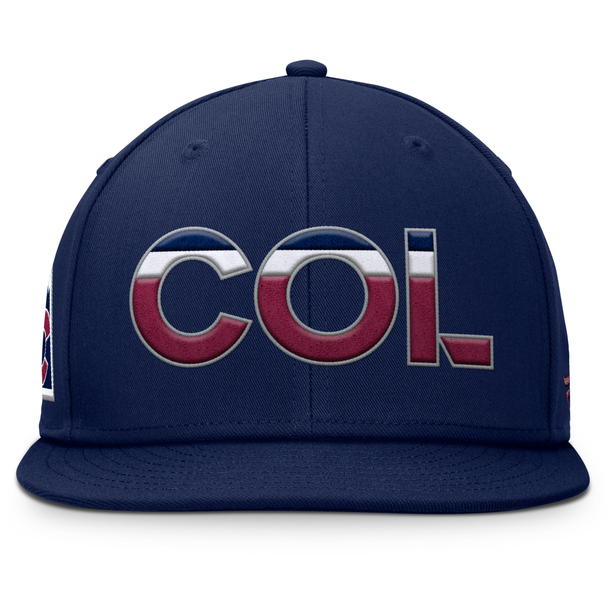 2024-25 Avalanche COL Flat Brim Hat - Navy