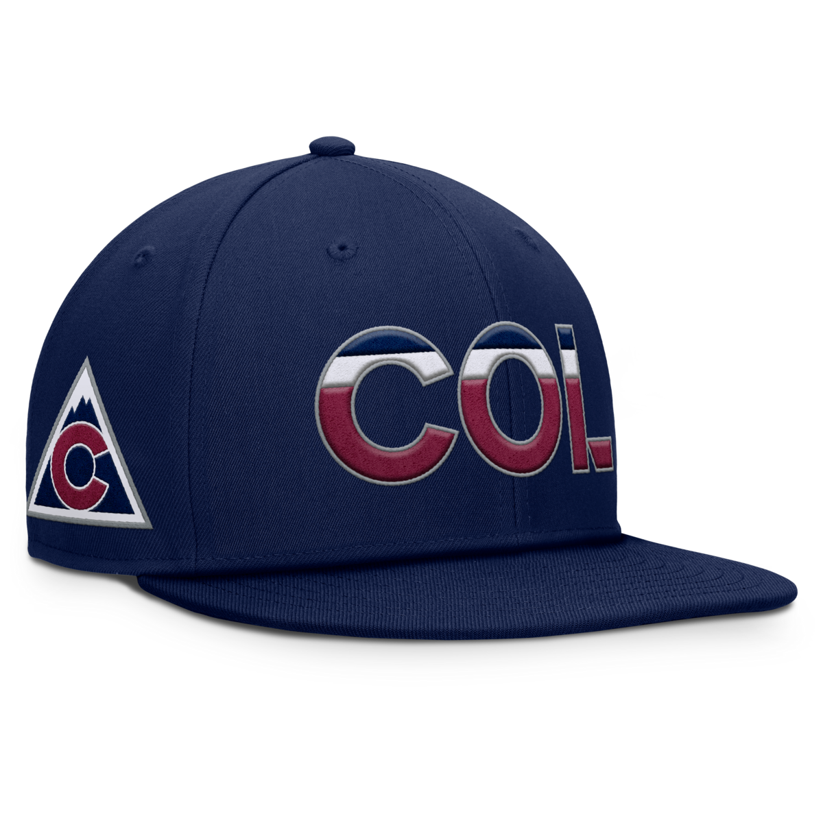 2024-25 Avalanche COL Flat Brim Hat - Navy