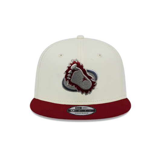 Avalanche Foot Logo Snapback - Cream/Cardinal