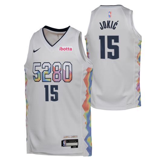 Youth 2024-25 Nuggets #15 Nikola Jokić City Edition Swingman Jersey