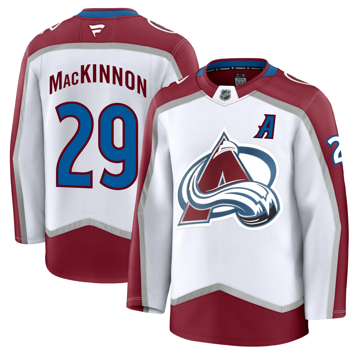 #29 Nathan Mackinnon (A) 2024-25 Avalanche Premium Road Jersey