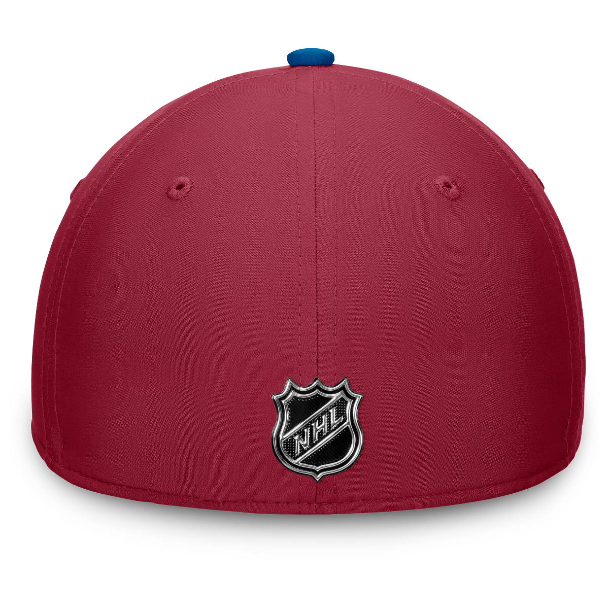 Back of hat, red with NHL logo 