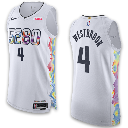 2024-25 Nuggets #4 Russell Westbrook City Edition Authentic Jersey