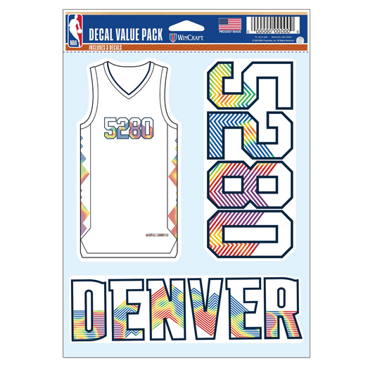 2024-25 Nuggets City Edition 3 Pack Decal