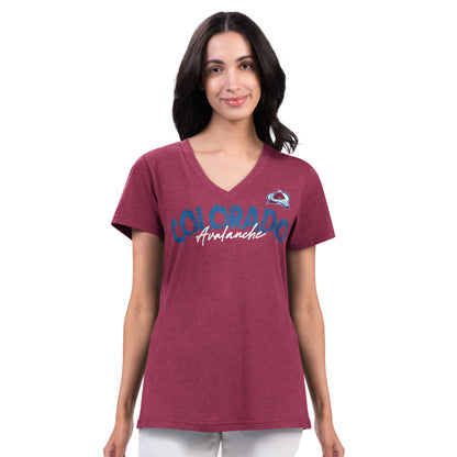 Avalanche Women's Key Move V-Neck - Bugundy