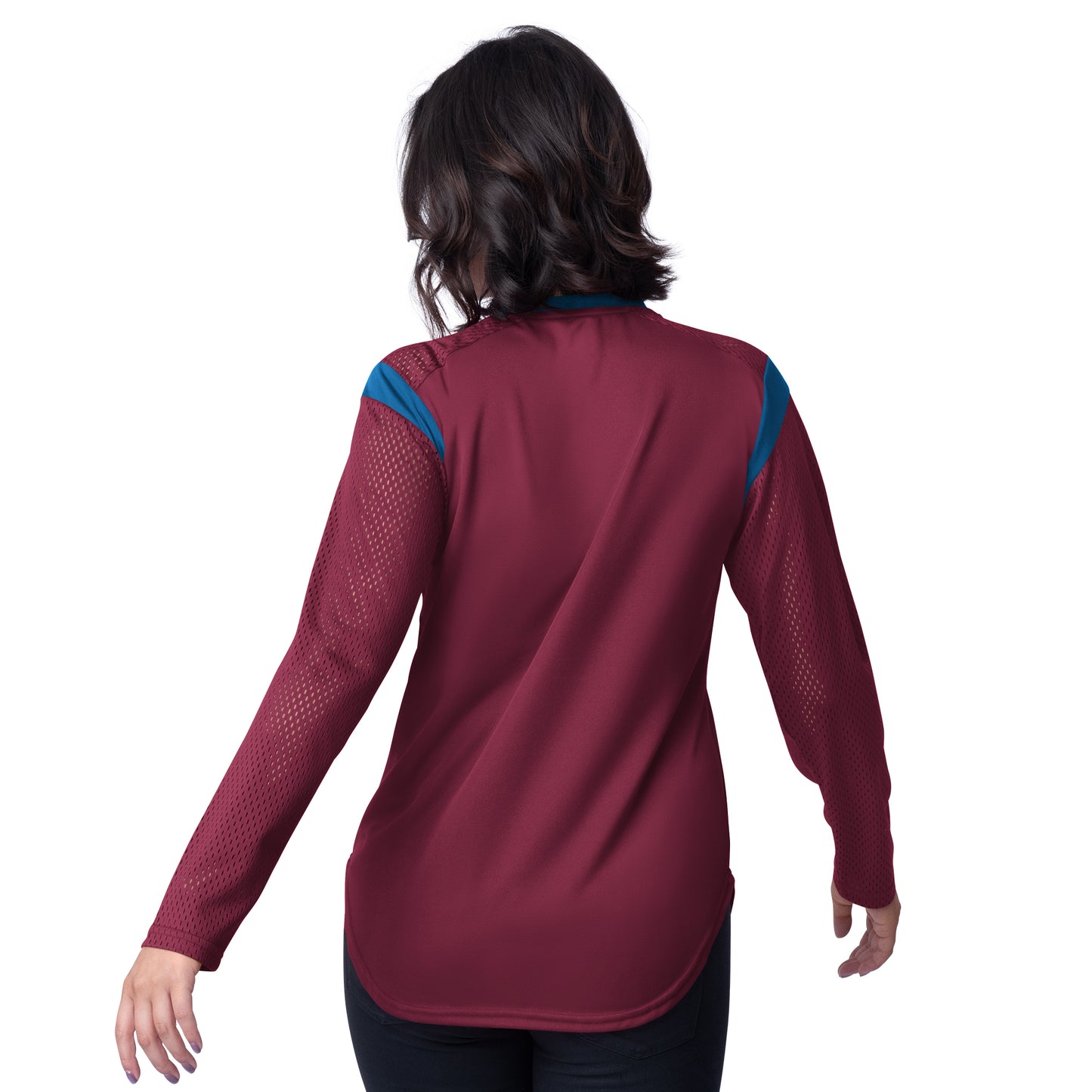 Avalanche Women's Icing Lace up L/S Tee - Burgundy