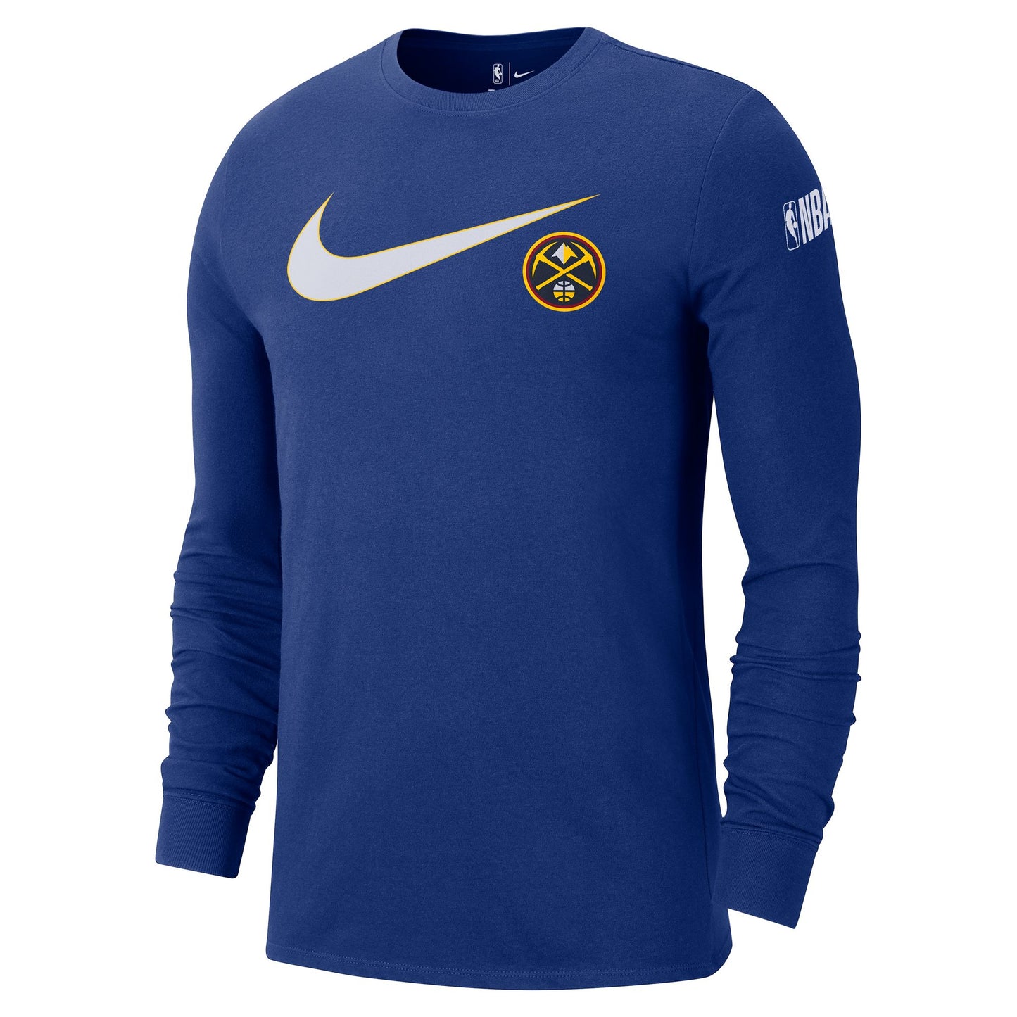 Nuggets Swoosh Essential L/S Tee - Royal