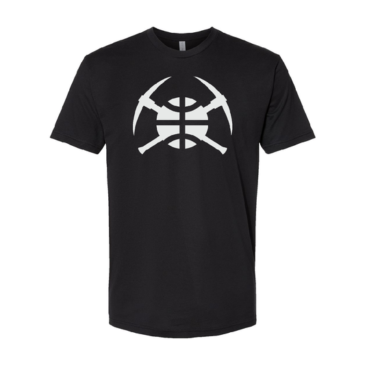 Nuggets Pick Axe / Ball  Logo S/S Tee - Black