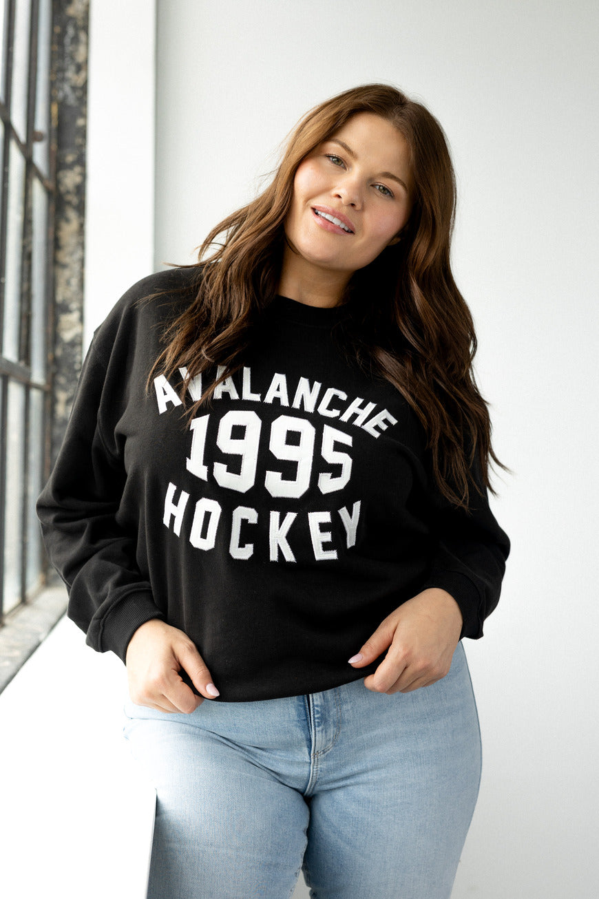 Avalanche Ladies Nostalgic Crew - Black