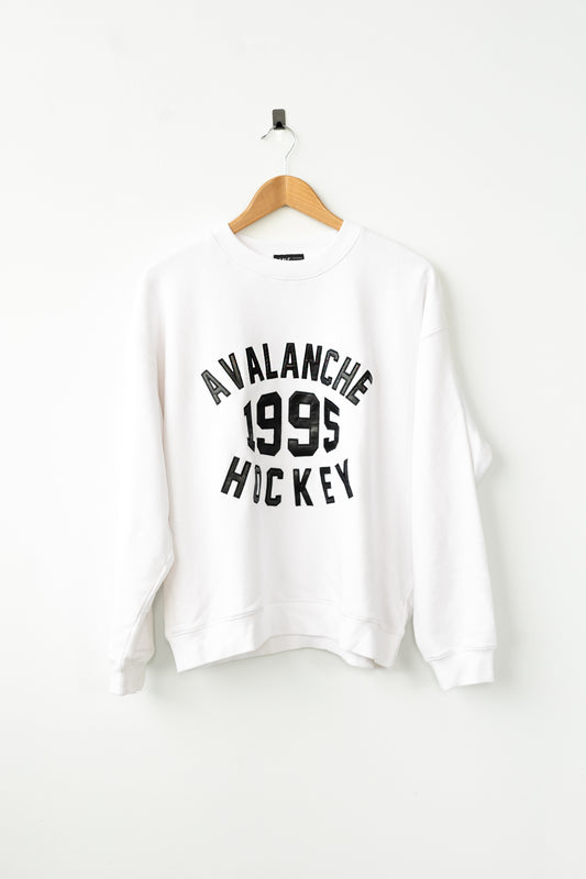 Avalanche Ladies Nostalgic Crew - White