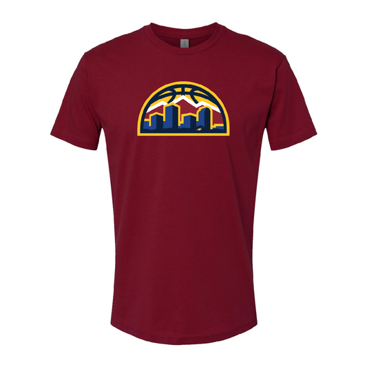 Nuggets Skyline Logo S/S Tee - Burgundy