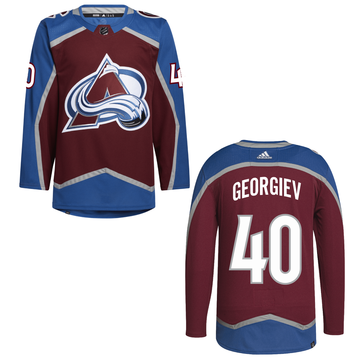 Avalanche Authentic Primegreen Home Player Jerseys