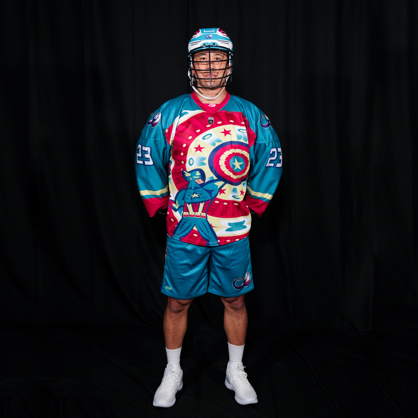 2025 Colorado Mammoth Captain America Theme Blank Jersey