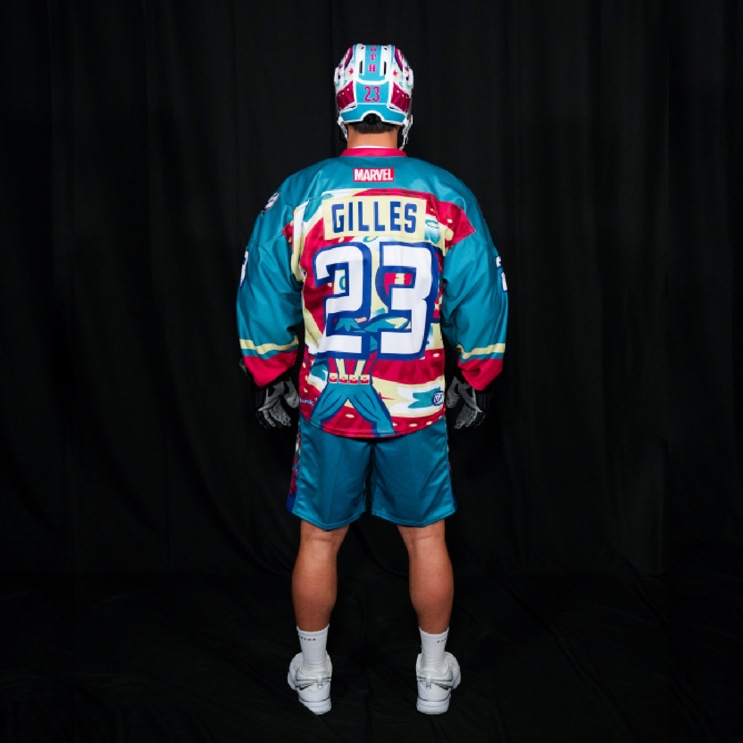 2025 Colorado Mammoth Captain America Theme Blank Jersey