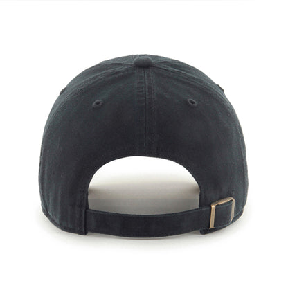 Back of hat, Black adjustable buckle strap