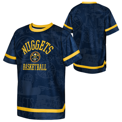 Nuggets Youth Getting Up Ringer S/S Tee