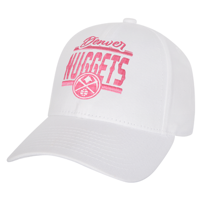 Nuggets Girls White & Pink Hat