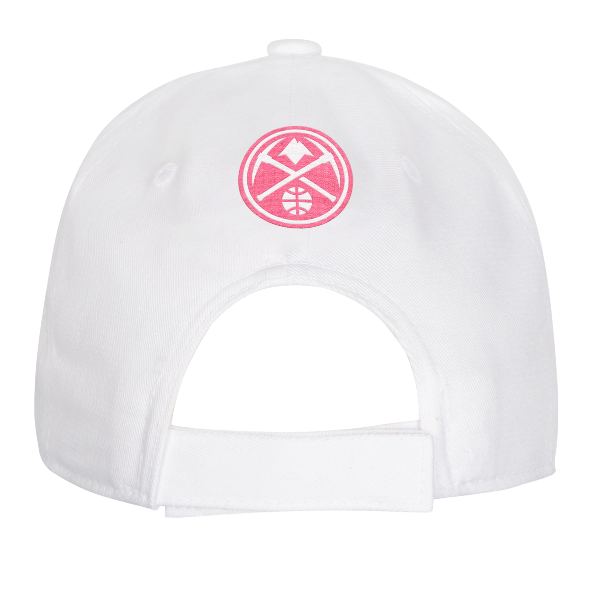 Nuggets Girls White & Pink Hat