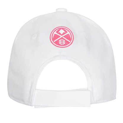 Nuggets Girls White & Pink Hat