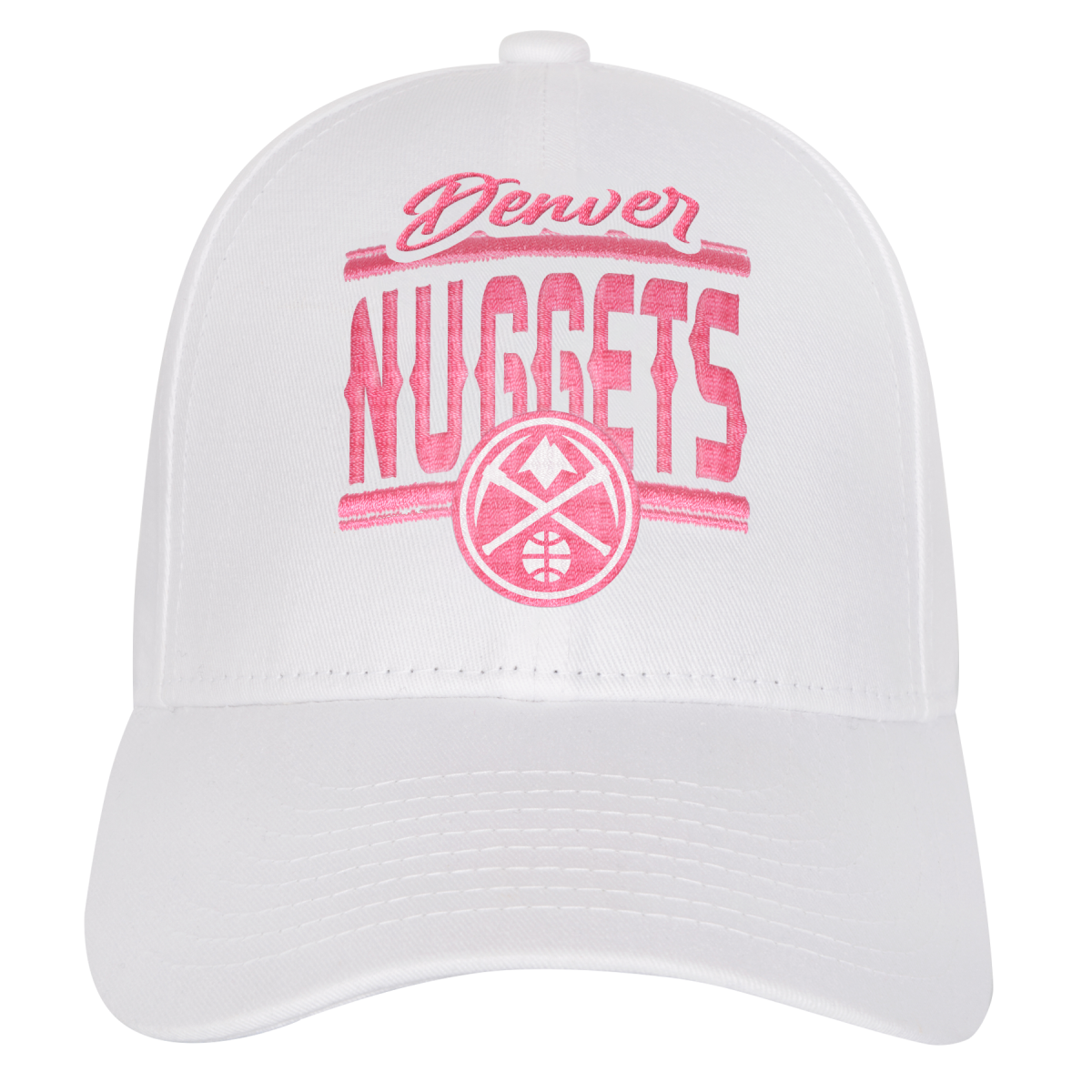 Nuggets Girls White & Pink Hat