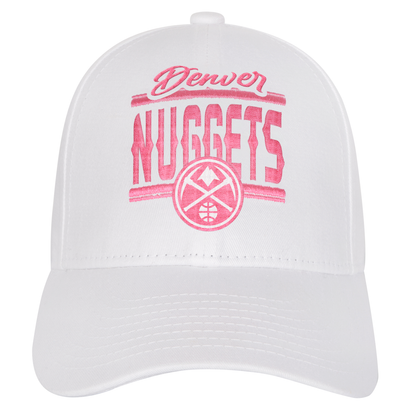 Nuggets Girls White & Pink Hat