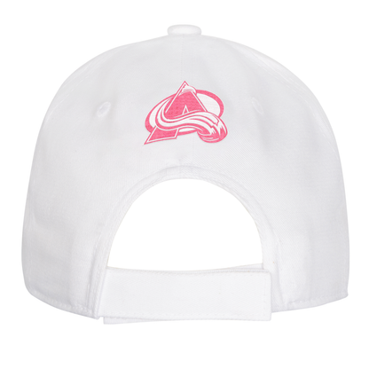 Avalanche Girls Adjustable White & Pink Hat