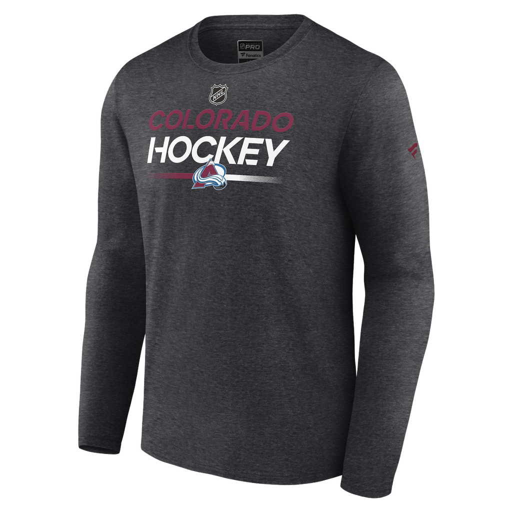 Colorado Avalanche NHL Hockey Shirt Mens XL Gray Logo Long Sleeve Crew Neck