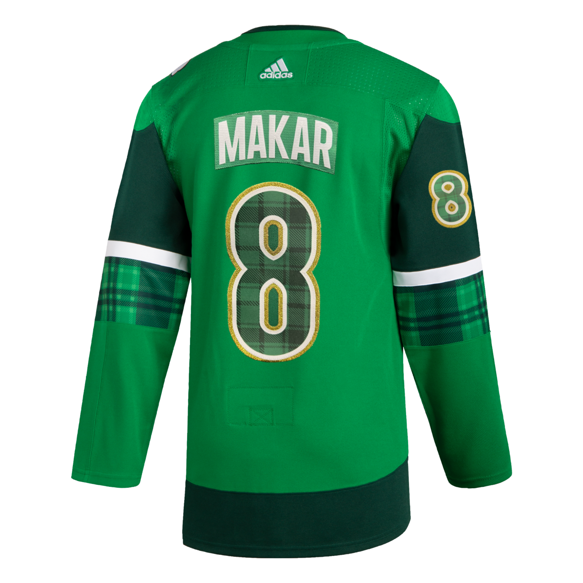 2025 Avalanche St Patrick's Authentic #8 Cale Makar Jersey