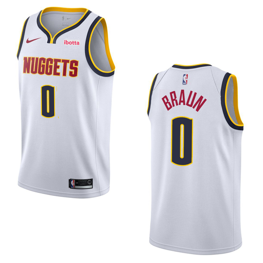 Denver Nuggets #0 Christian Braun Association Swingman Jersey