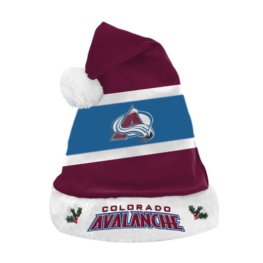 Colorado Avalanche Santa Hat