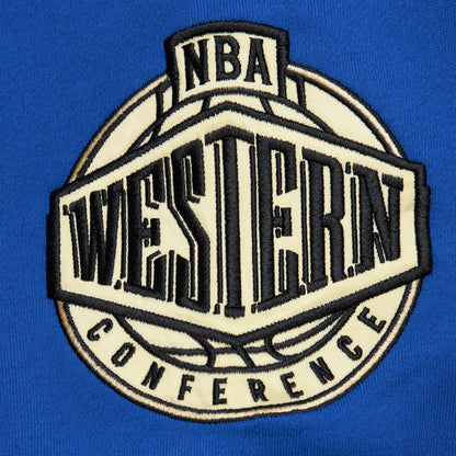 Right sleeve has gold NBA Western Conference patch.