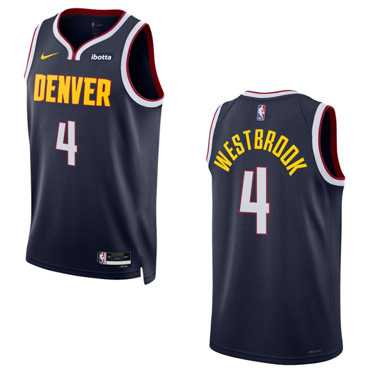 Denver Nuggets #4 Russell Westbrook Icon Swingman Jersey