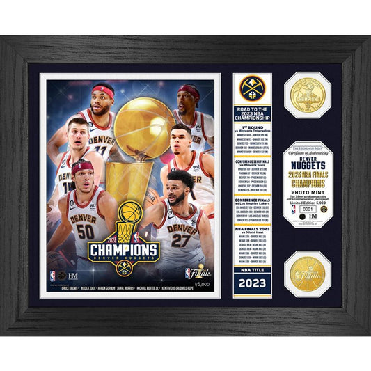 2023 Nuggets NBA Champs Banner Photo Frame