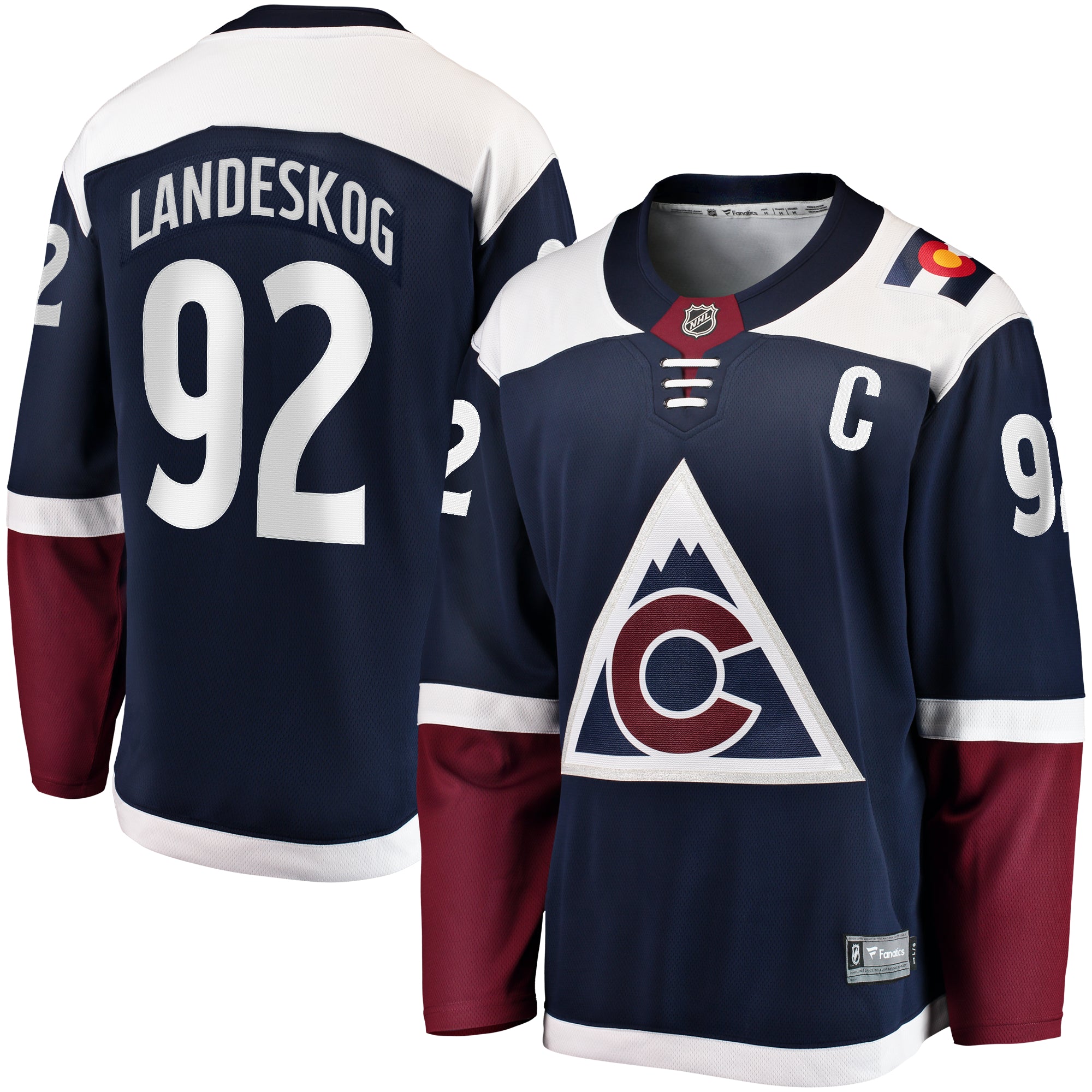 2023 Avalanche Fanatics Breakaway Alternate Player Jersey