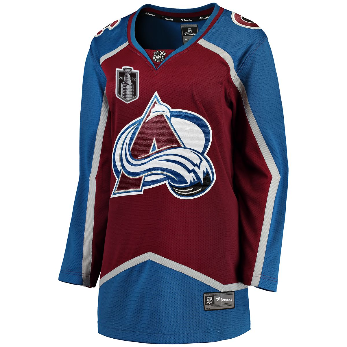 Avalanche Women's Home Blank Breakaway Jersey - L with SC Patch