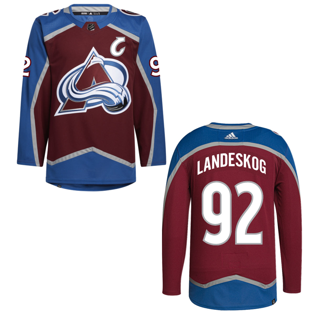 Avalanche Authentic Primegreen Home Player Jerseys