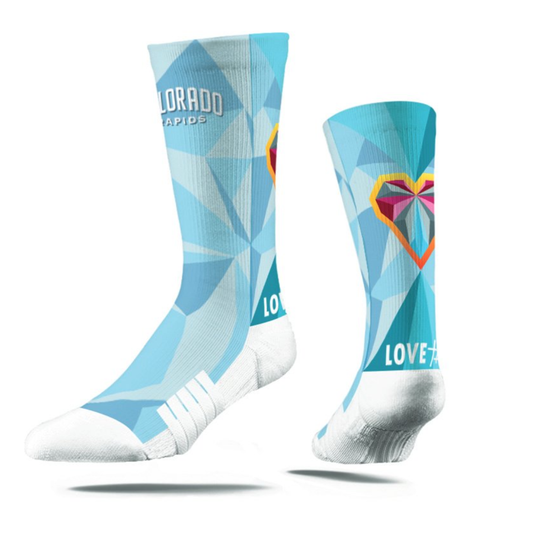 2023-24 Rapids Alt Kit Crew Sock - Blue/Blue