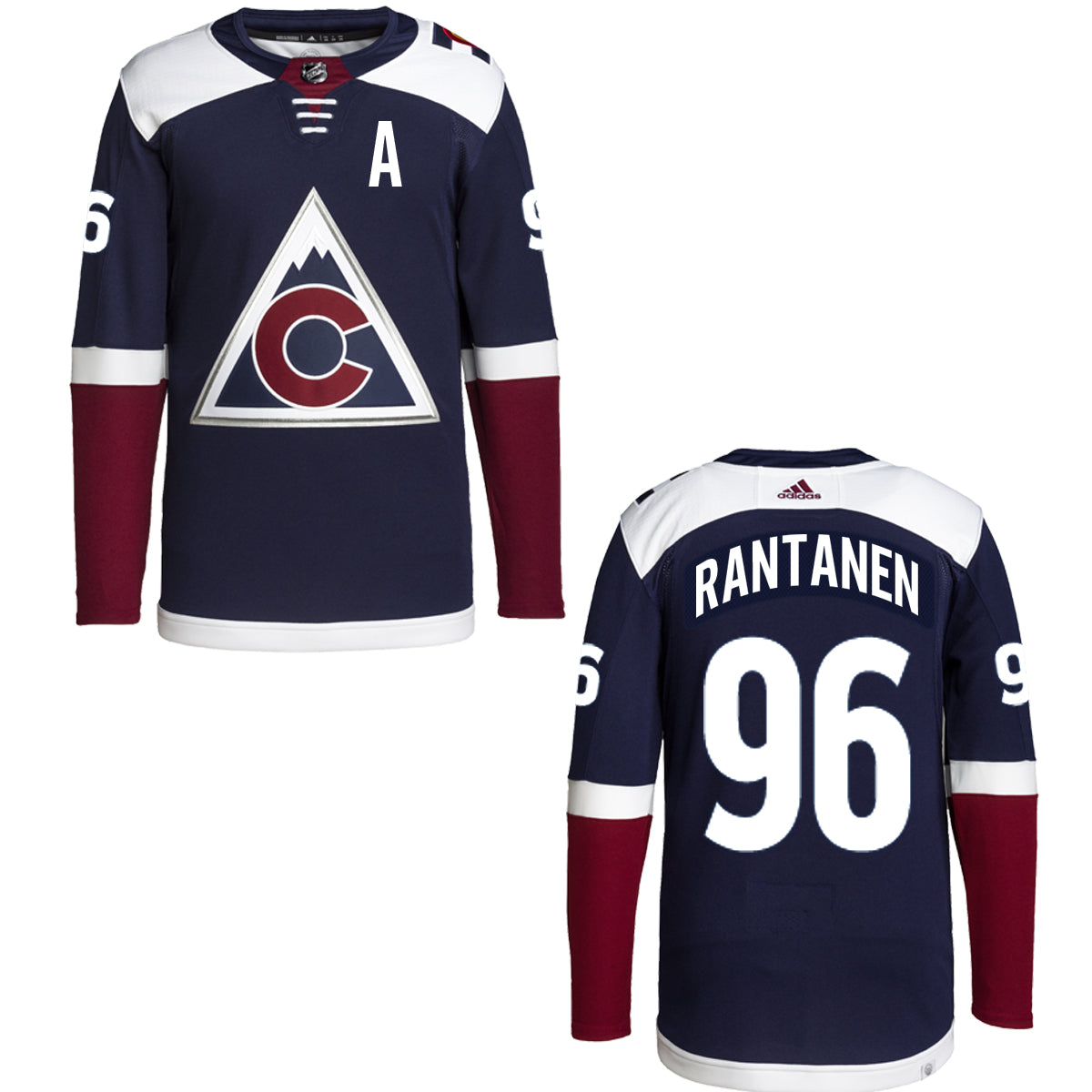 Avalanche Third Personalized Authentic Blue Jersey (S-3XL)