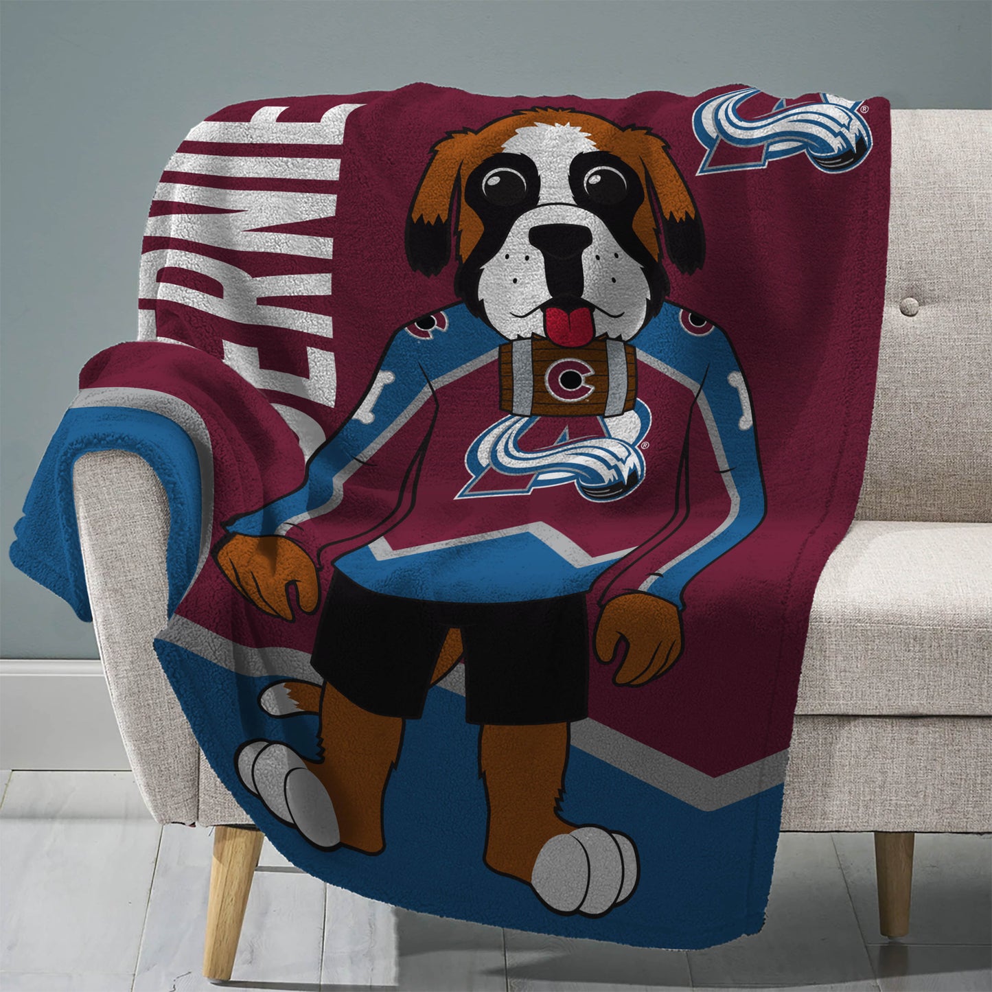 Colorado Avalanche Bernie Sleep Squad Blanket